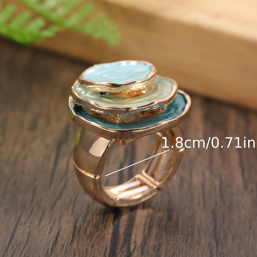 Margeret™ | Boho Triple-Layer Enamel Ring