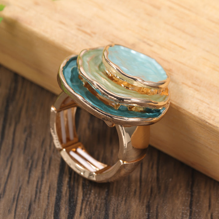 Margeret™ | Boho Triple-Layer Enamel Ring