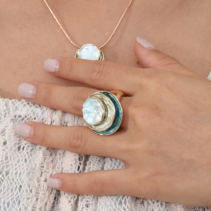 Margeret™ | Boho Triple-Layer Enamel Ring
