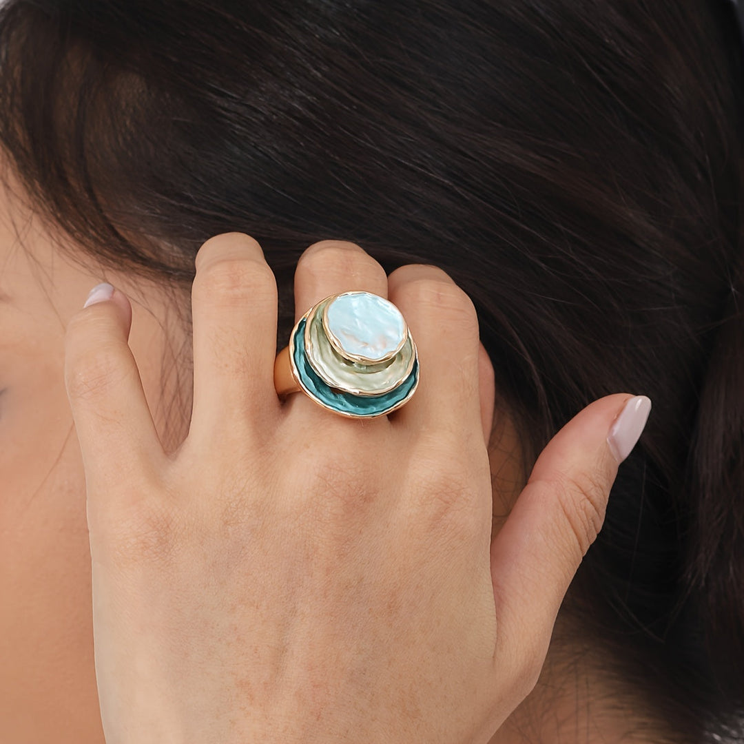 Margeret™ | Boho Triple-Layer Enamel Ring