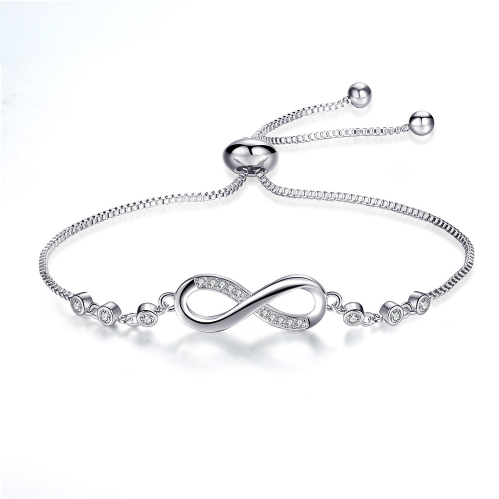 Margeret™ | Adjustable Infinity Bracelet in Silver