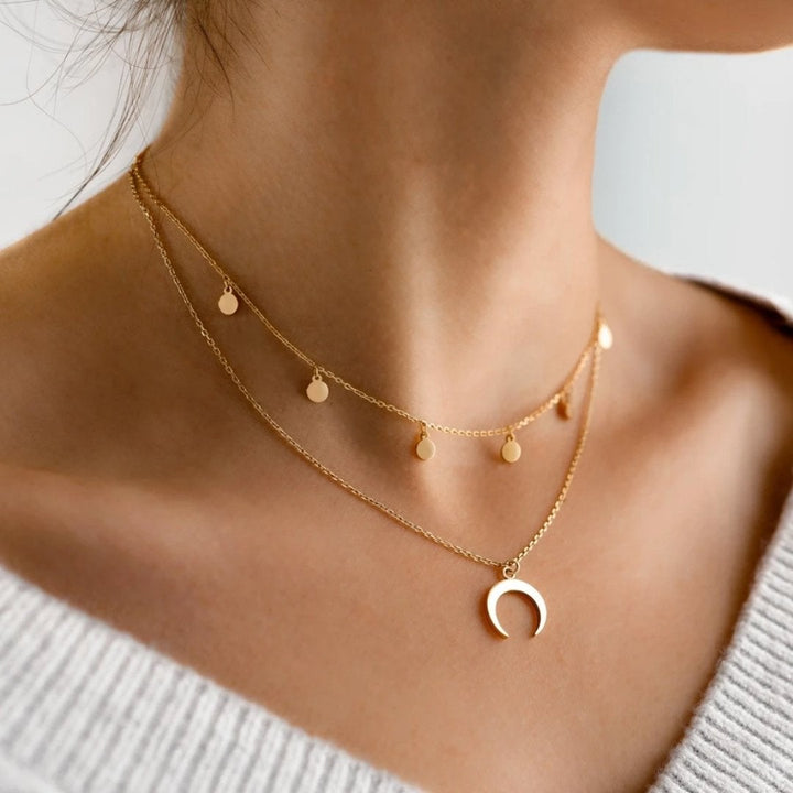 Margeret™ | Moon Necklace in Gold