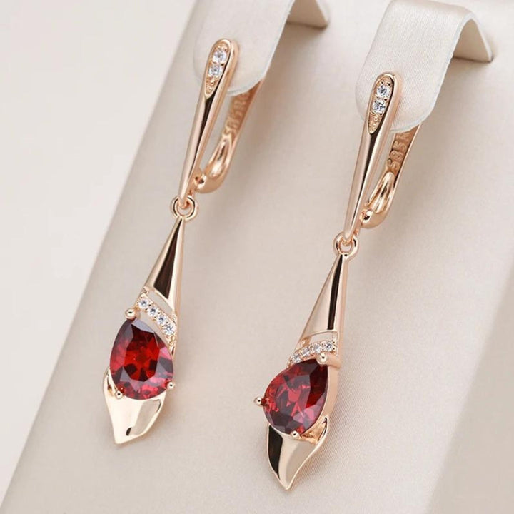 Margeret™ | Pendant with Red Crystal in Gold
