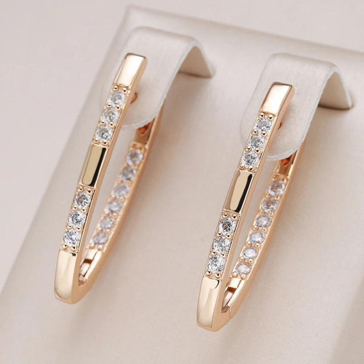 Margeret™ | Zirconia Earrings in Gold