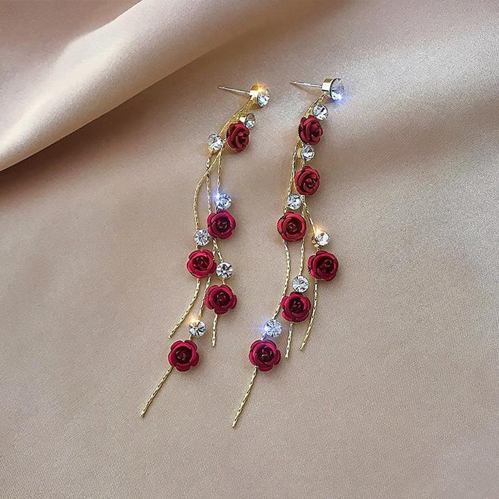 Margeret™ | Rose Cascade Earrings