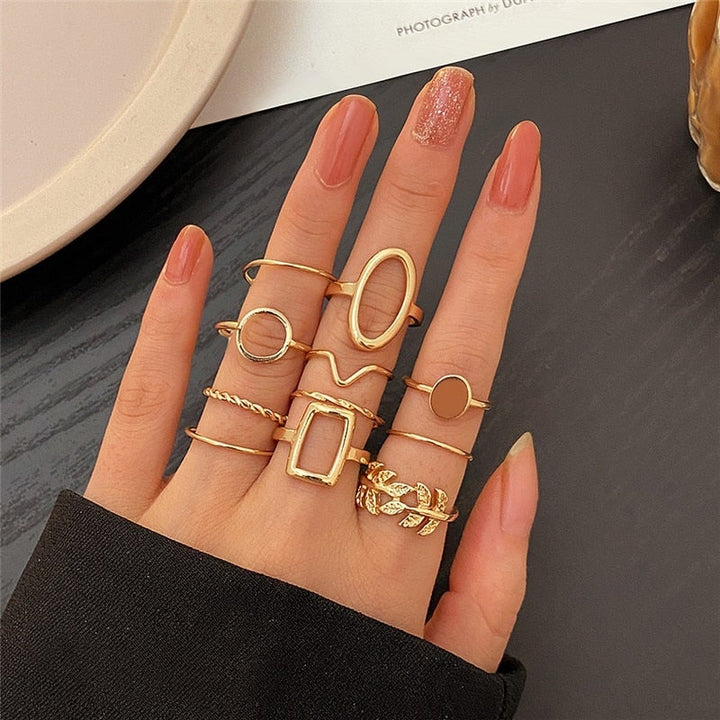 Margeret™ | 11 Pack Vintage Silver Rings