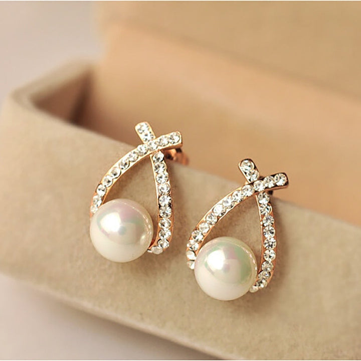 Margeret™ | Pearl Earrings with Glitter