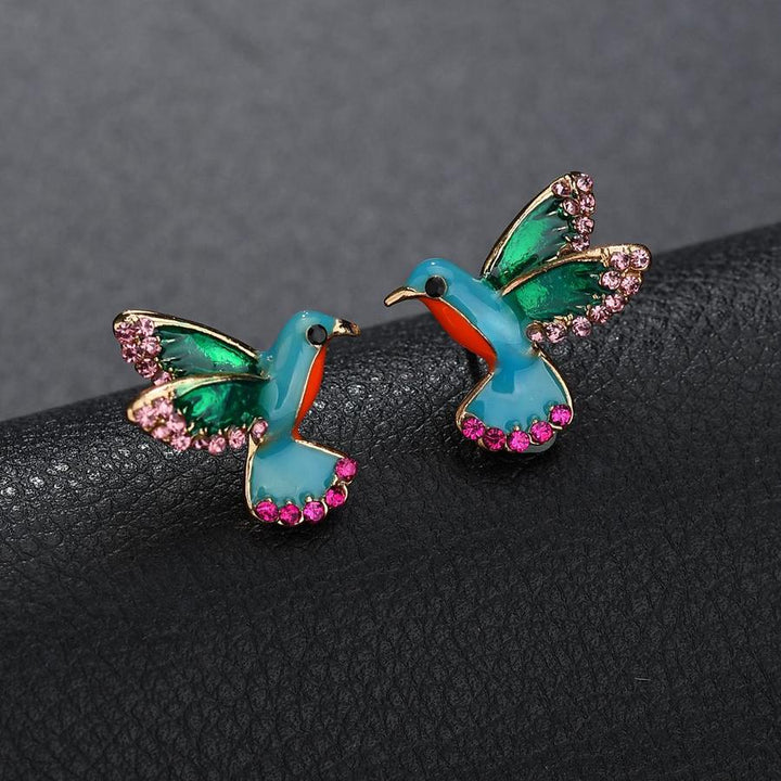 Margeret™ | Crystal Hummingbird Earrings