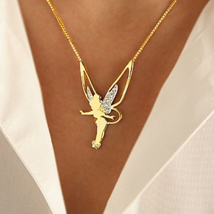 Margeret™ | Lucky Fairy Necklace in Sterling Silver and Gold