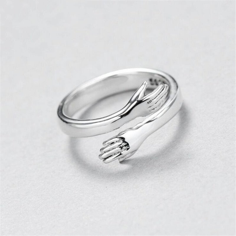 Margeret™ | Silver Adjustable Hug Ring
