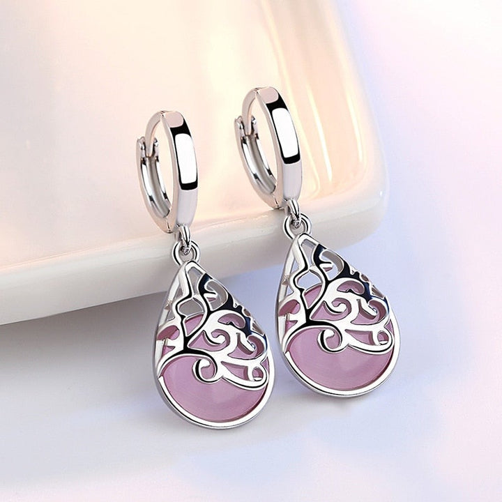 Margeret™ | Silver Tree of Life Earrings