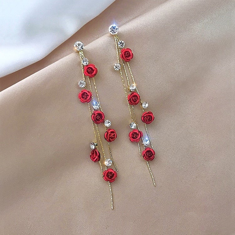 Margeret™ | Rose Cascade Earrings