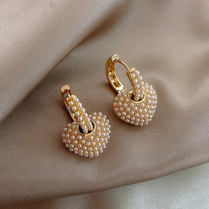 Margeret™ | Pearl of Love Earrings in Gold