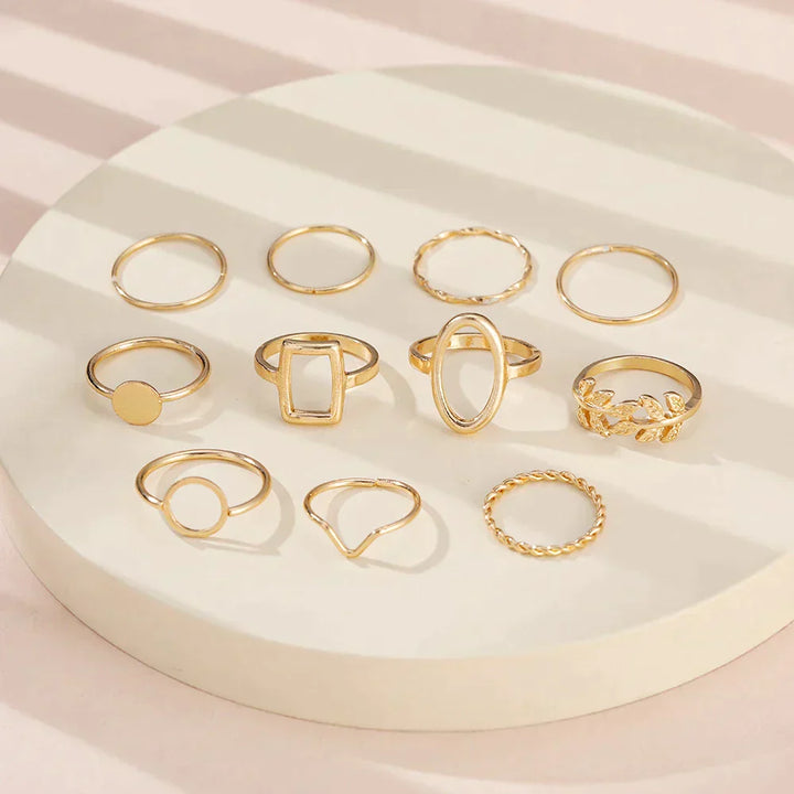 Margeret™ | 11 Pack Vintage Silver Rings