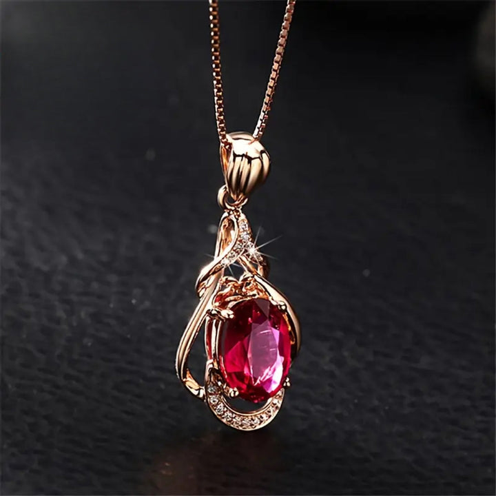 Margeret™ | Red Crystal Necklace