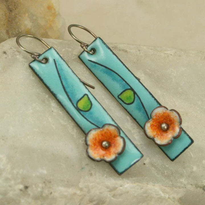 Margeret™ | Floral Enamel Earrings