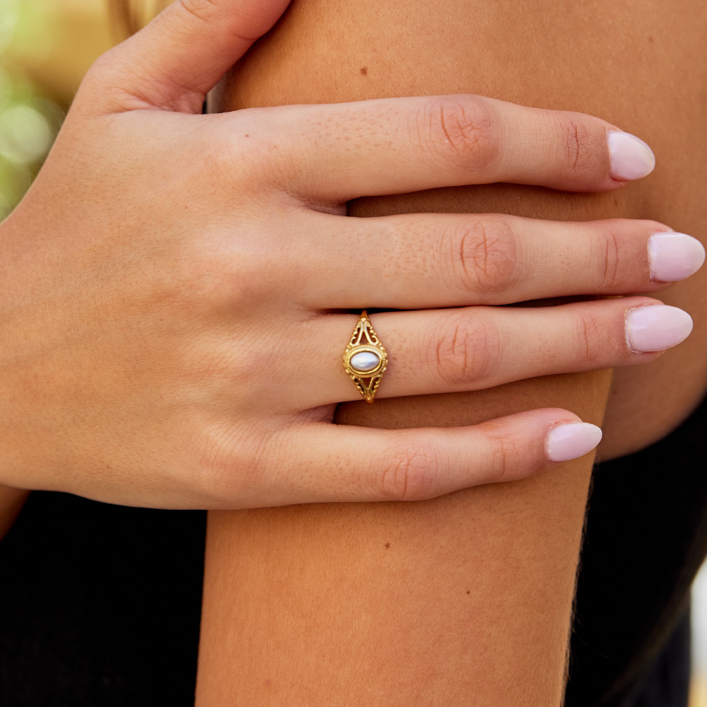 Margeret™ | Royal – Vintage Pearl Ring