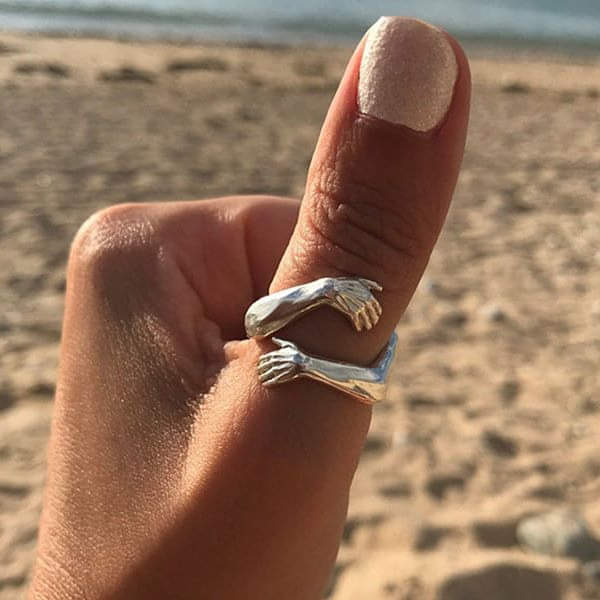 Margeret™ | Silver Adjustable Hug Ring