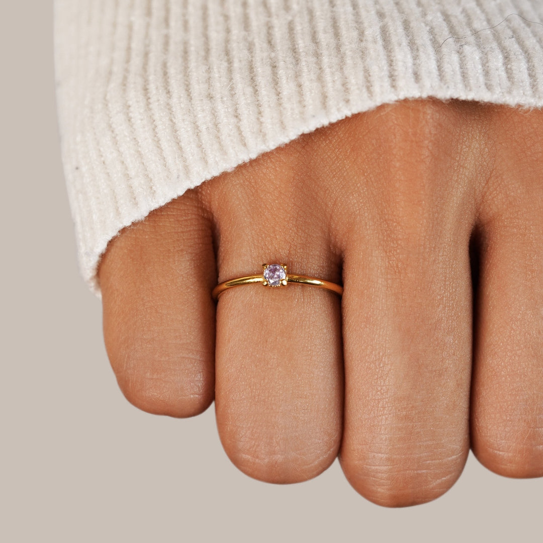 Margeret™ | Birthstone Gold Rings