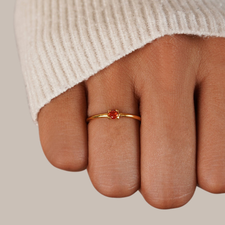 Margeret™ | Birthstone Gold Rings