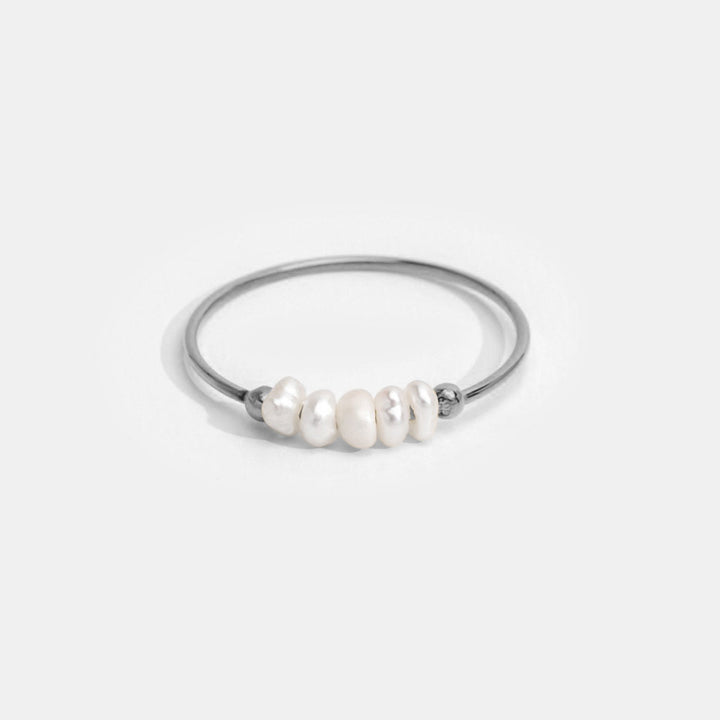 Margeret™ | Classic Freshwater Pearl Silver Ring