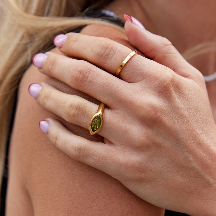 Margeret™ | Green Arizona Crystal Ring