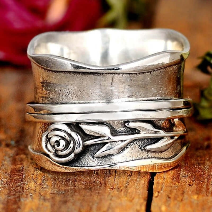 Margeret™ | Silver Flower Ring