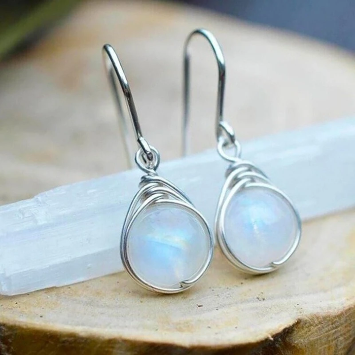 Margeret™ | Moonstone Drop Earrings