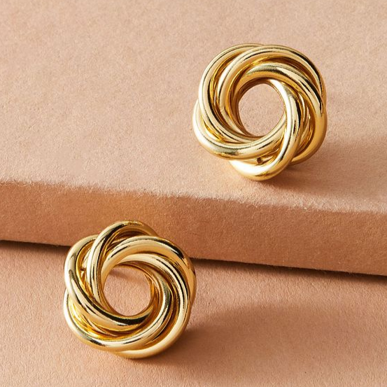 Margeret™ | Golden Spiral Earrings