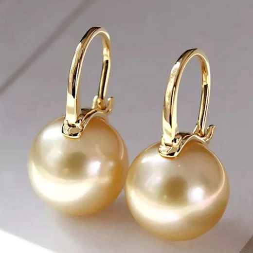 Margeret™ | Elegant Golden Pearl Earrings