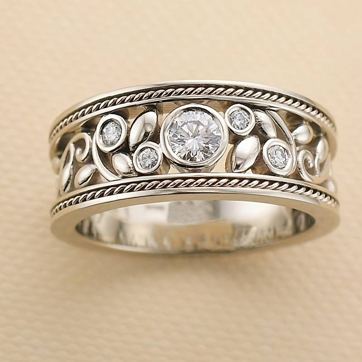 Margeret™ | Silver & Zirconia Ring