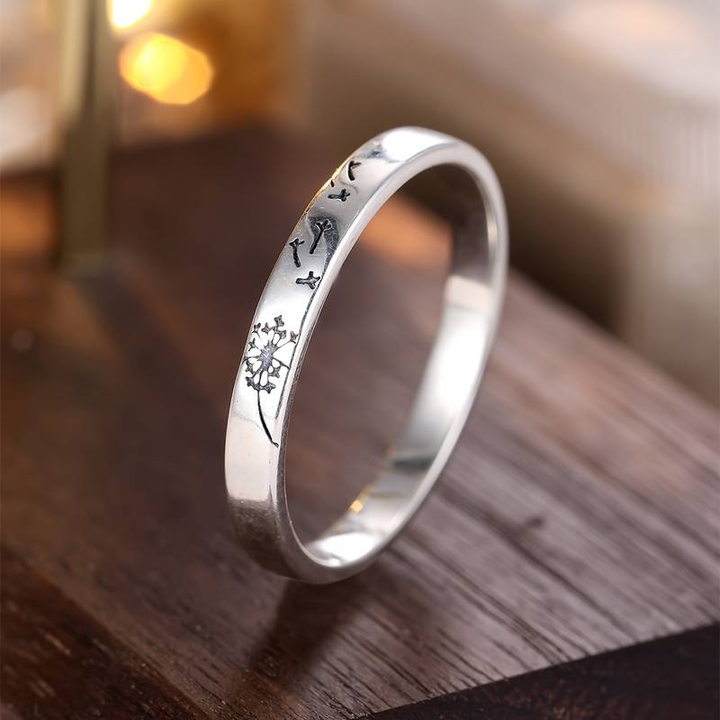 Margeret™ | Silver Dandelion Ring