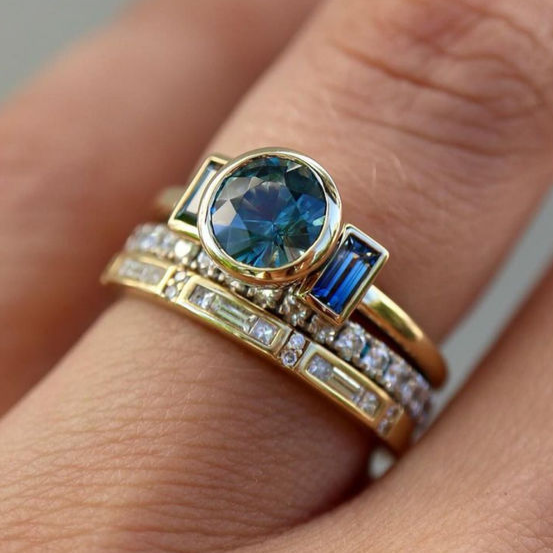 Margeret™ | Blue Elegant Ring Set