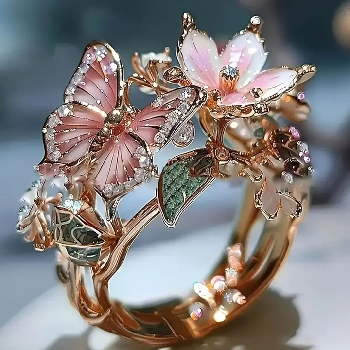 Margeret™ | Nature Bright Butterfly Zirconia Ring