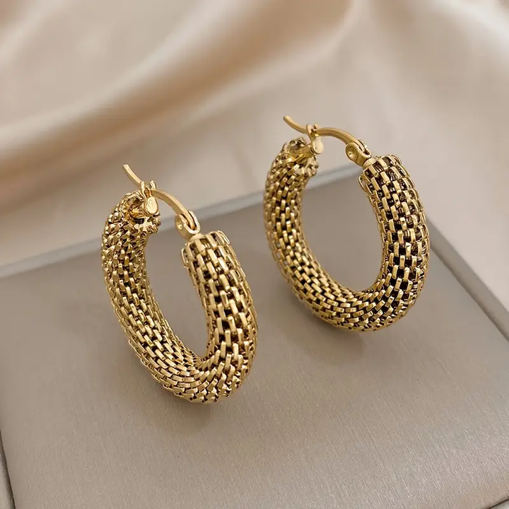Margeret™ | Golden Hoop Earrings