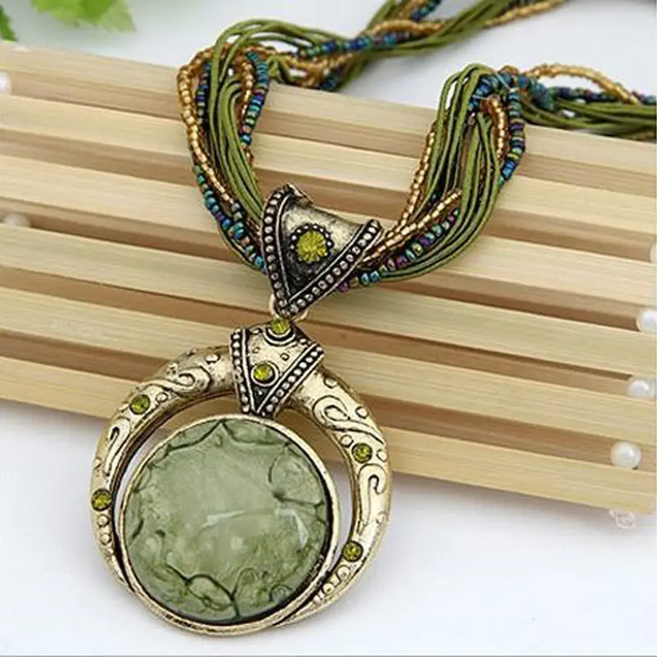 Margeret™ | Green Gold Necklace