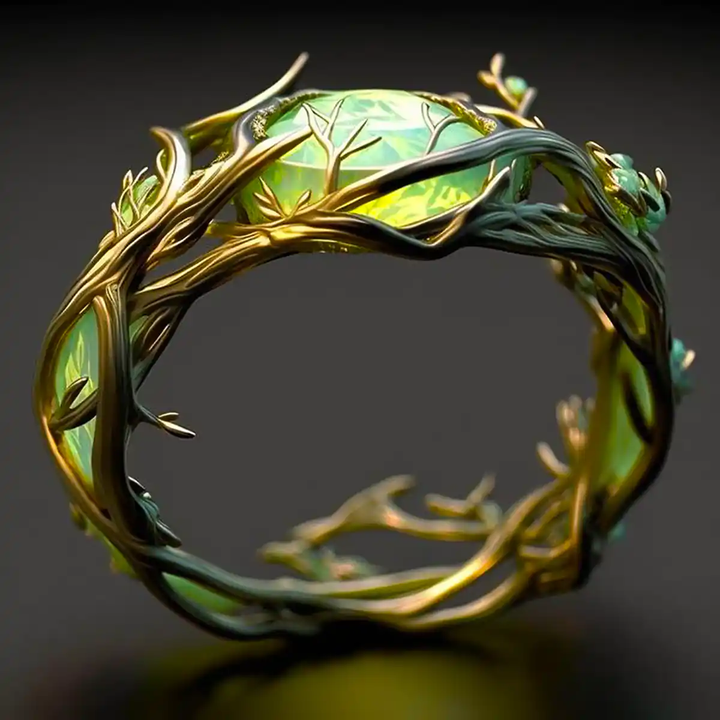 Margeret™ | Green Opal Nature Ring