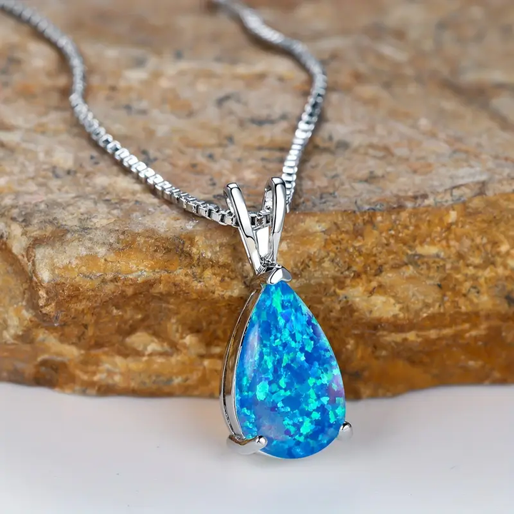 Margeret™ | Blue Opal Necklace