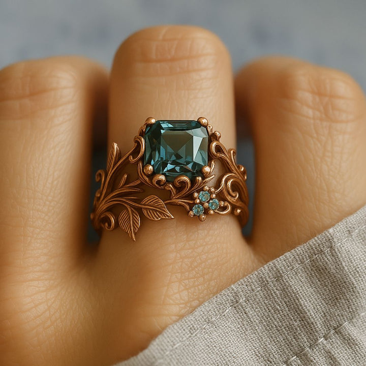 Margeret™ | Nature Green Crystal Ring