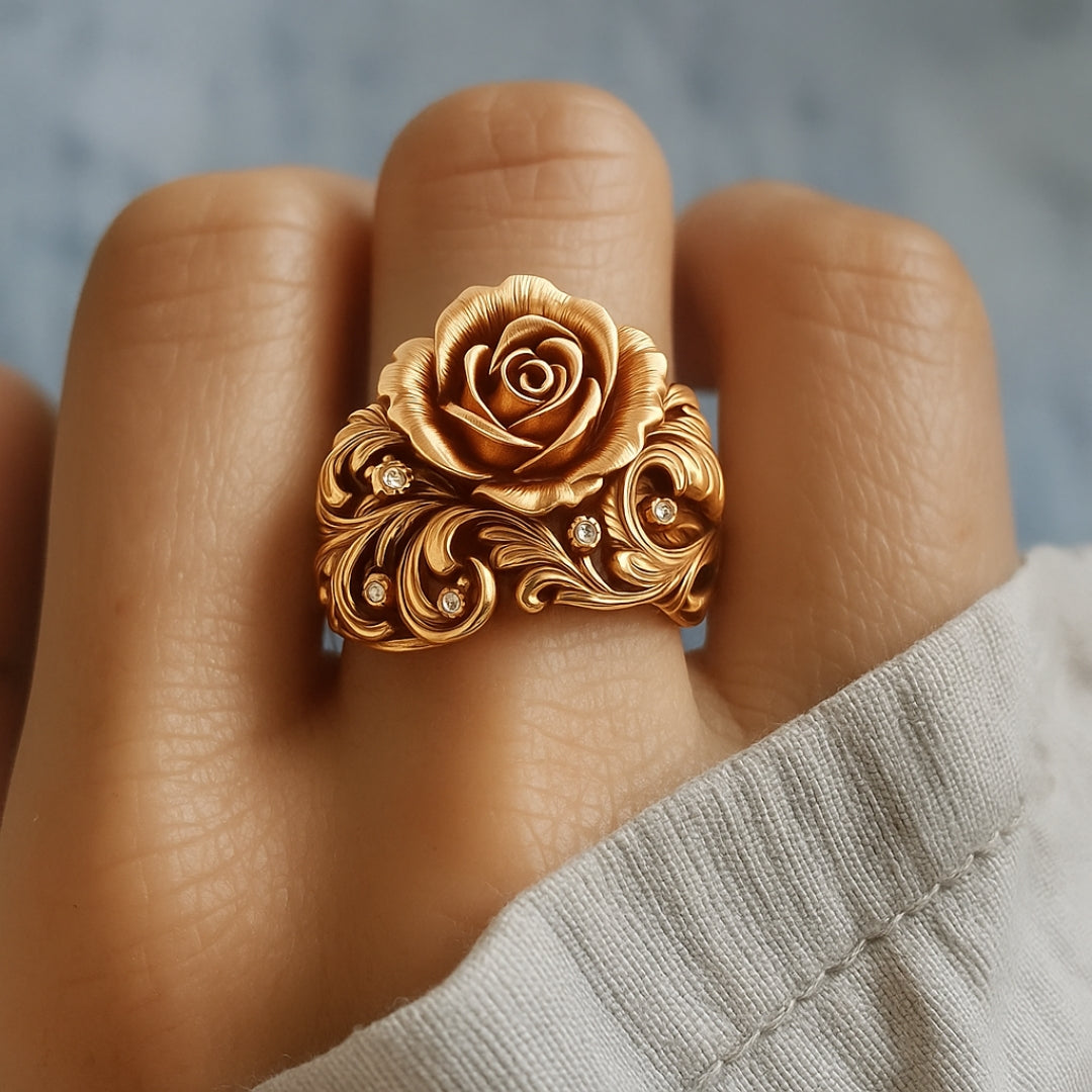 Margeret™ | Golden Flower Ring
