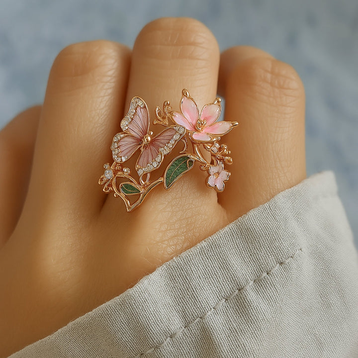 Margeret™ | Nature Bright Butterfly Zirconia Ring