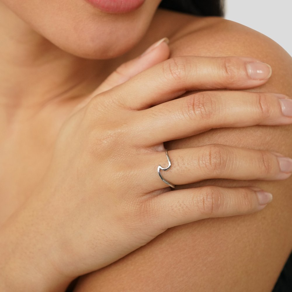 Margeret™ | Imari Silver Wave Ring