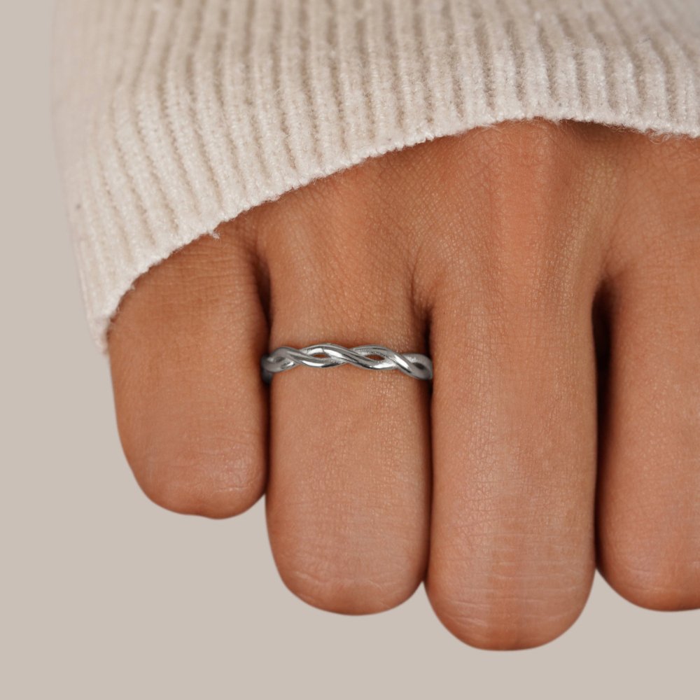 Margeret™ | Infinity Silver Spinner Ring
