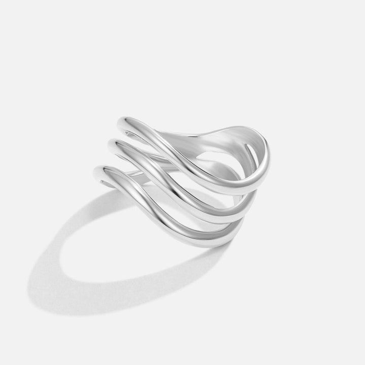 Margeret™ | Kiya Layered Silver Ring