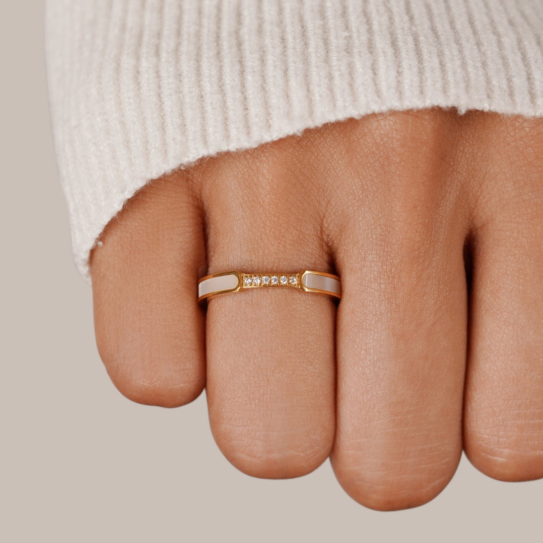 Margeret™ | Unity – Pearl & Crystal Ring
