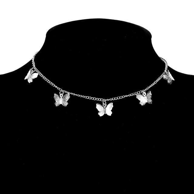 Margeret™ | Silver and Gold Plated Butterfly Necklace