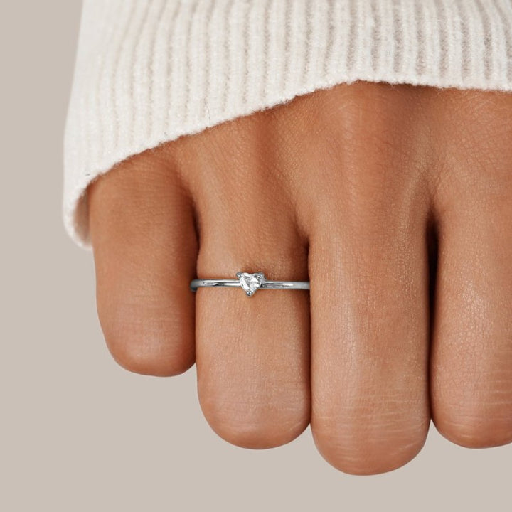 Margeret™ | ‘Little Love’ Crystal Heart Ring